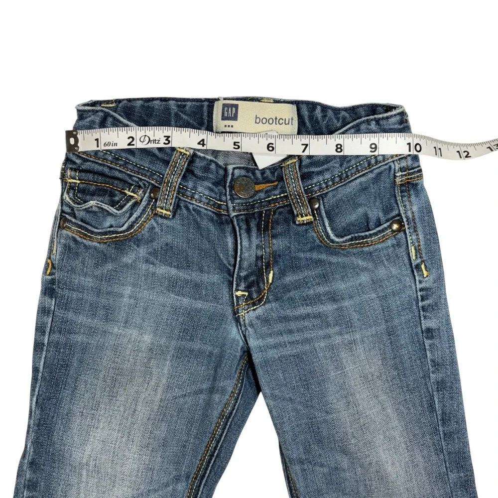 Gap Kids Girls Size 4 Bootcut Jeans Little Mermaid Flounder Sebastian Red‎ Cuffs
